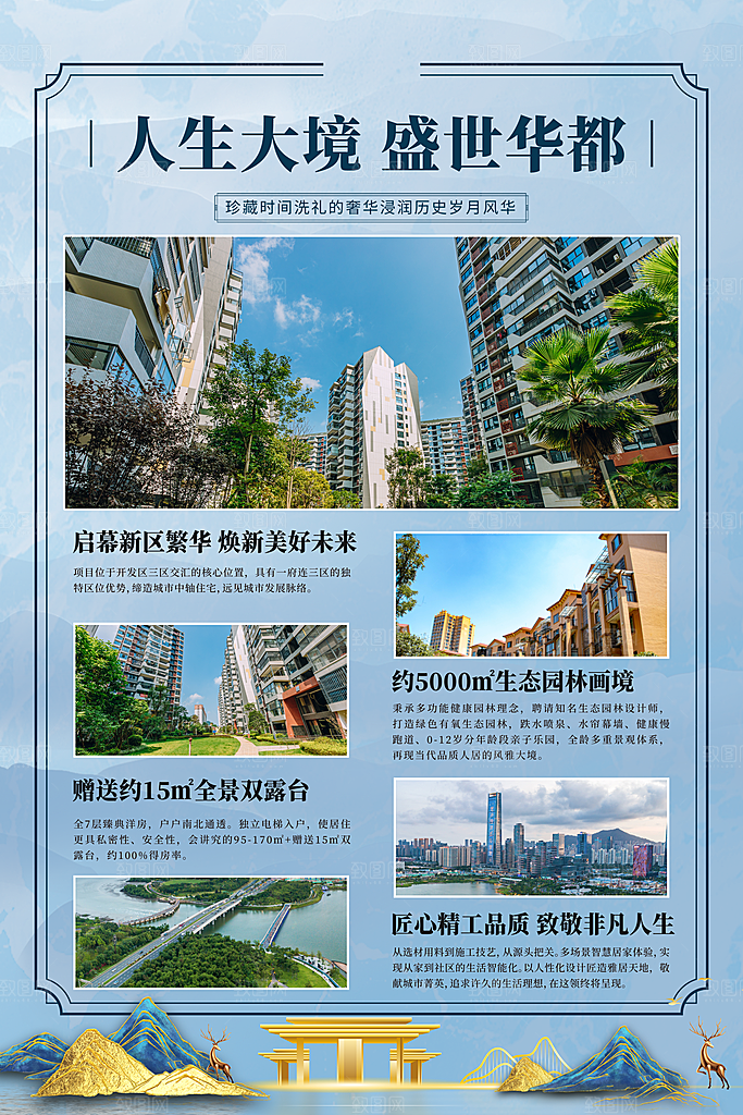房地产商铺促销海报