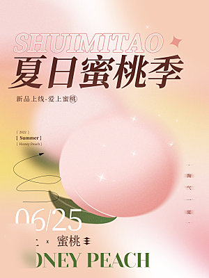 美食水果促销海报