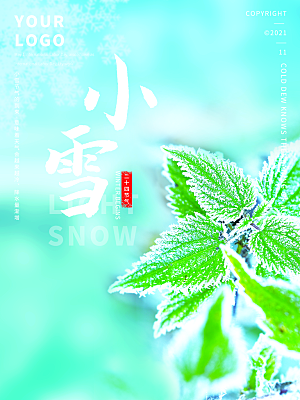 二十四节气小雪海报