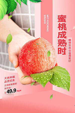 美食水果促销海报