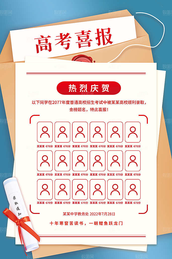 高考金榜题名图片