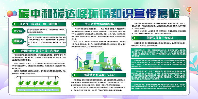 环保碳中和生活图片