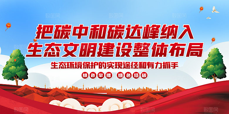 环保碳中和生活图片