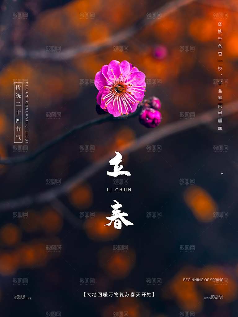 立春节气推广宣传海报