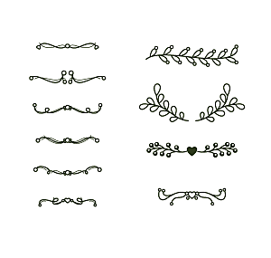 分隔符装饰线矢量元素