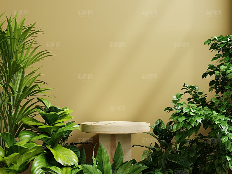 3D立体典雅风格电商产品展台背景