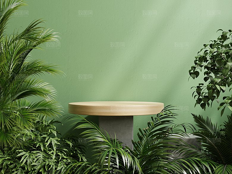 3D立体典雅风格电商产品展台背景