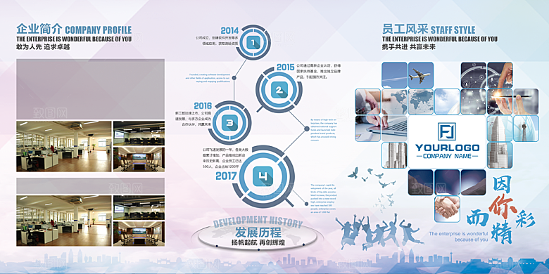 企业文化海报文化墙图片