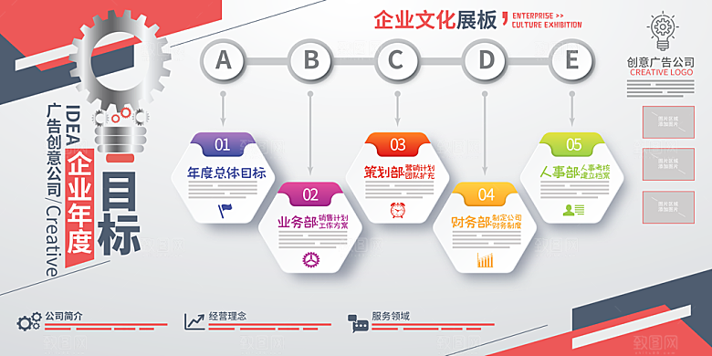 企业文化海报文化墙图片