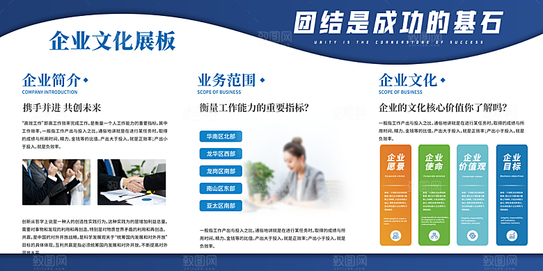 企业文化海报文化墙图片