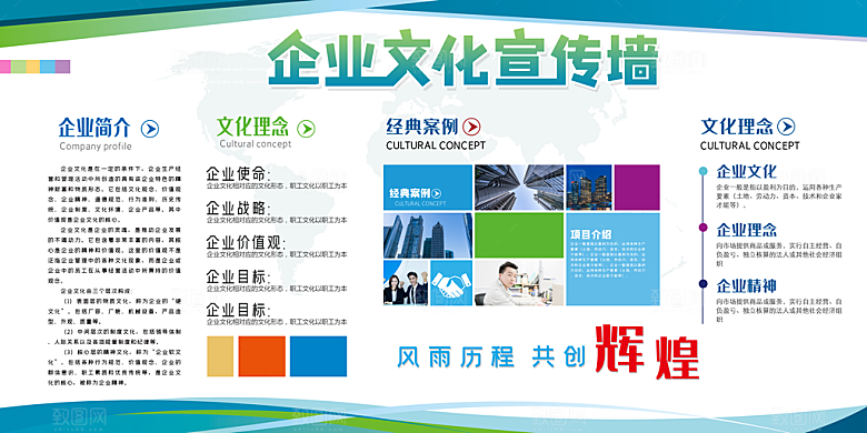 企业文化海报展板