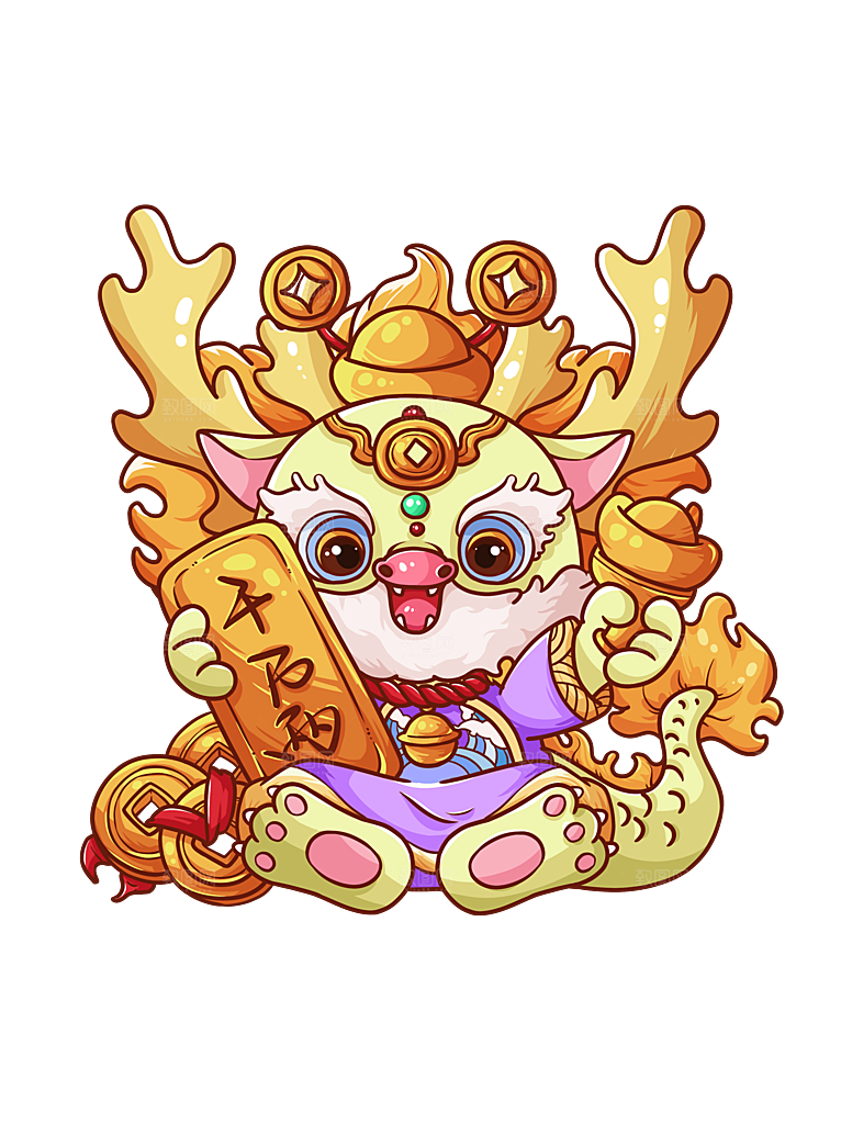 龙年新年吉祥卡通形象