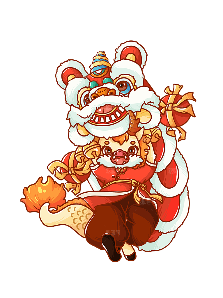 龙年新年吉祥卡通形象