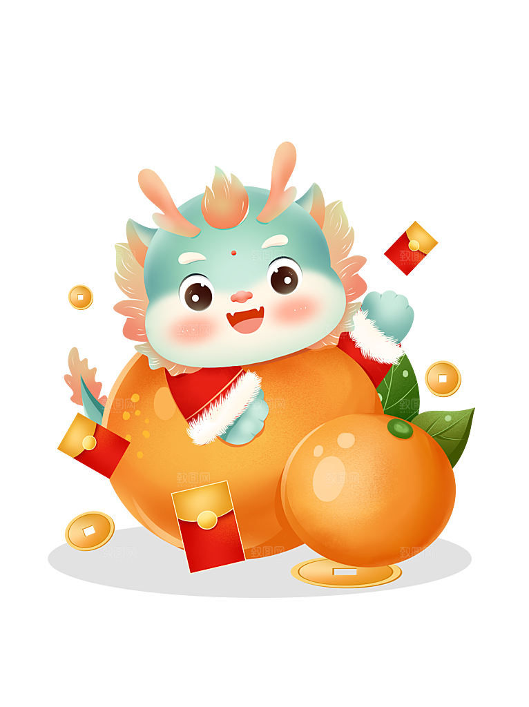 龙年新年吉祥卡通形象