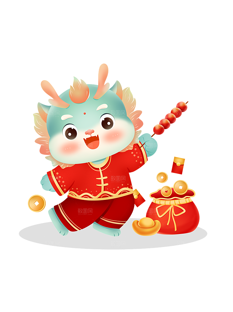 龙年新年吉祥卡通形象