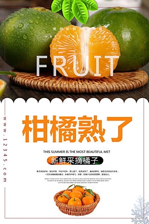 柑橘熟了宣传海报