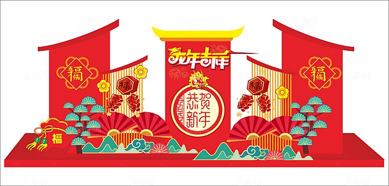 2024龙年美陈图片