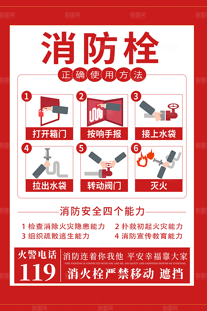 消防安全海报图片