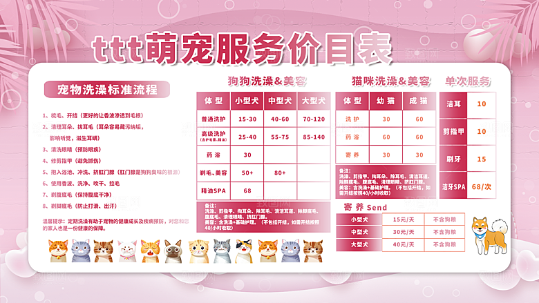 宠物医院海报图片