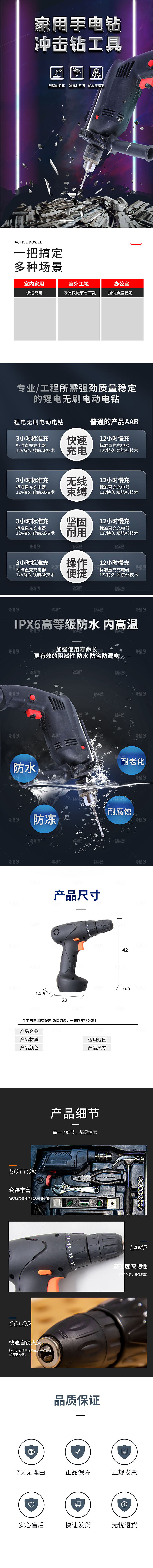 电商五金用品工具详情页