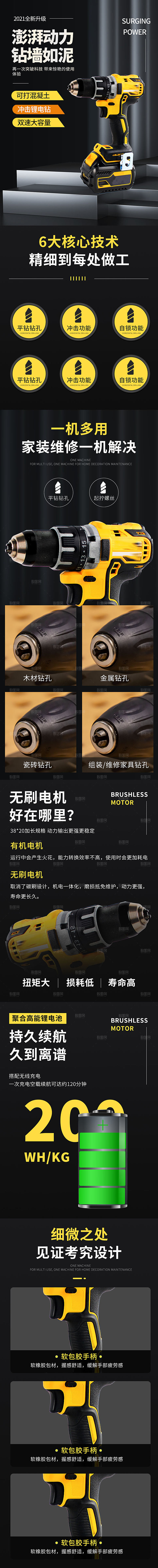 电商五金用品工具详情页