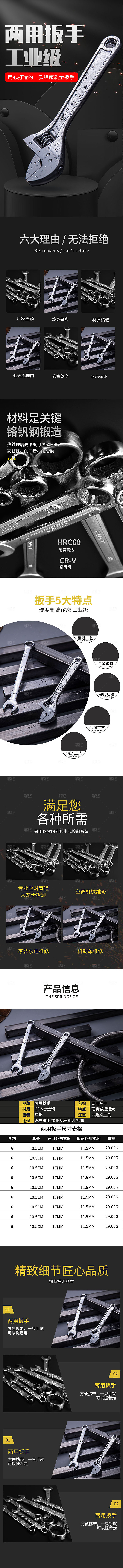 电商五金用品工具详情页