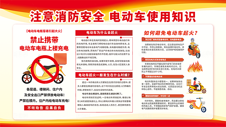 电动车安全展板图片