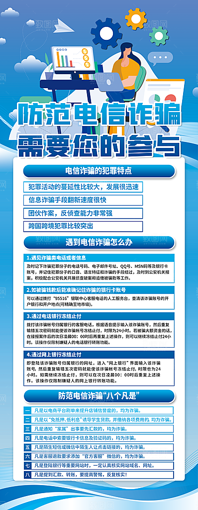 防范电信诈骗图片