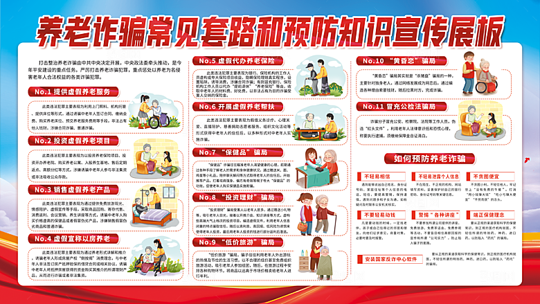 防范养老诈骗图片