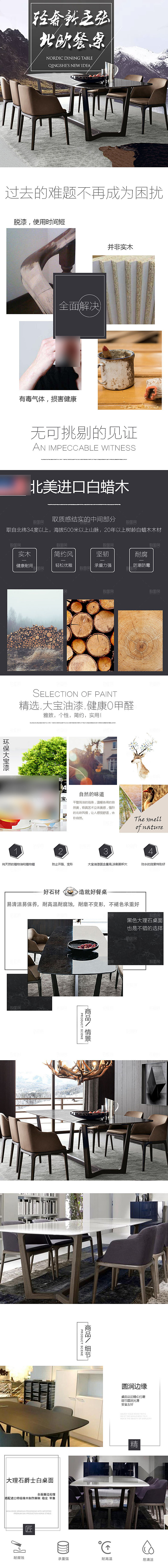 电商家具家居桌子椅子详情页