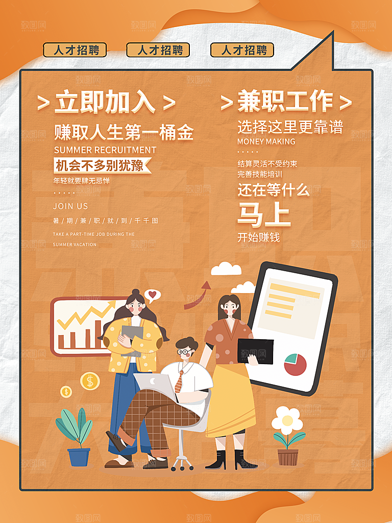 招聘找工作兼职图片