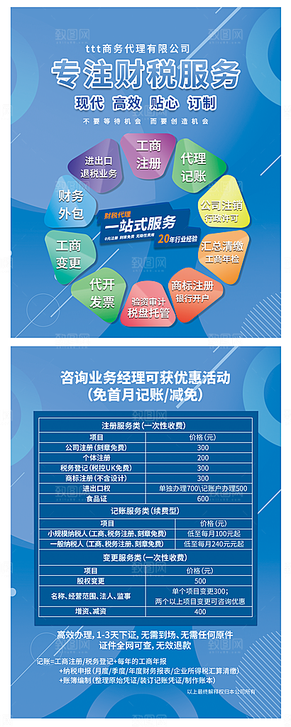 金融财税宣传单折页