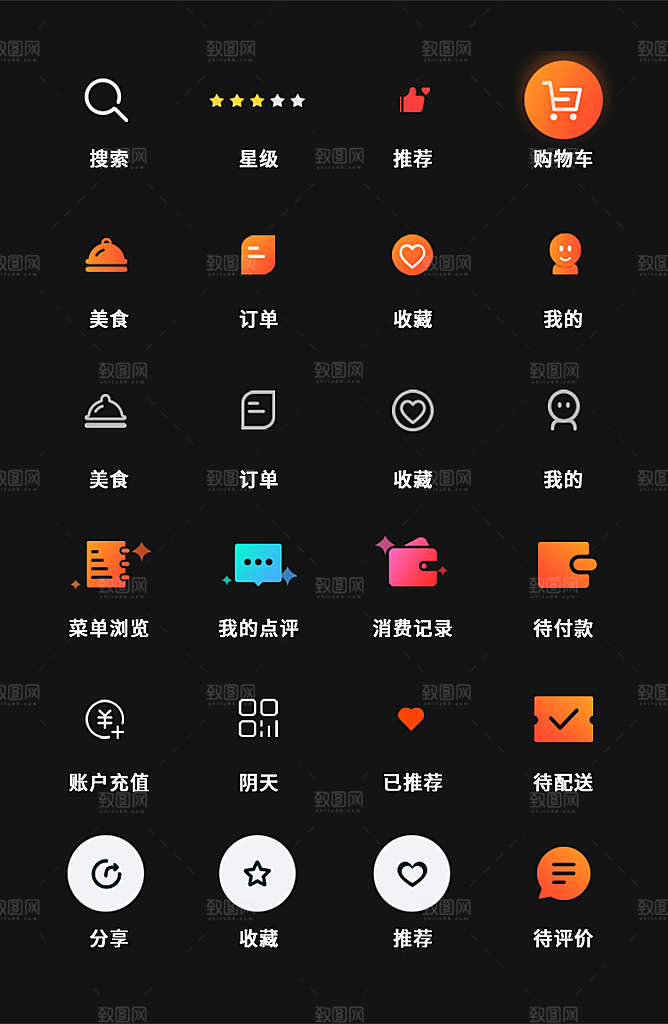 外卖appUI图全部