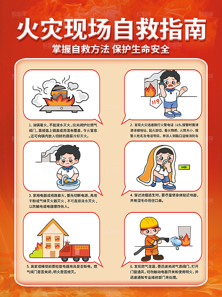 消防安全展板图片
