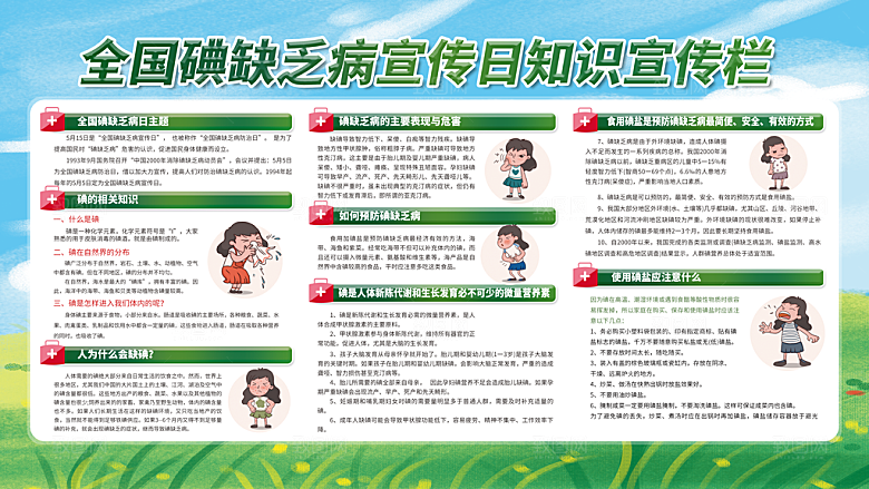 科学补碘保健康图片