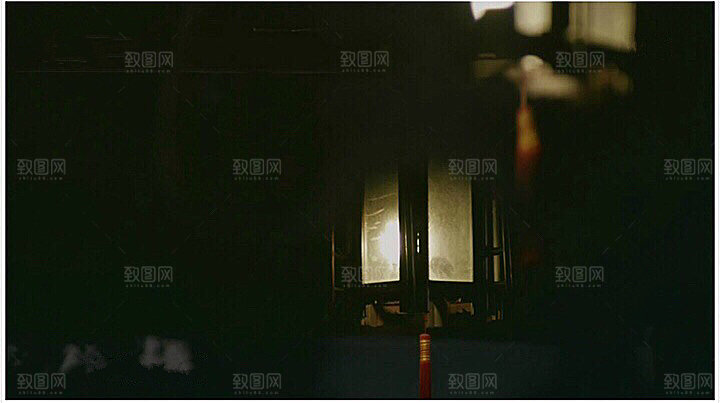 中国风国潮中式古风场景华灯繁华夜市背景