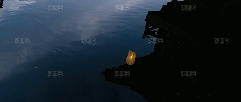中国风国潮中式古风场景华灯繁华夜市背景