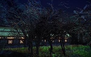 中国风国潮中式古风场景华灯繁华夜市背景