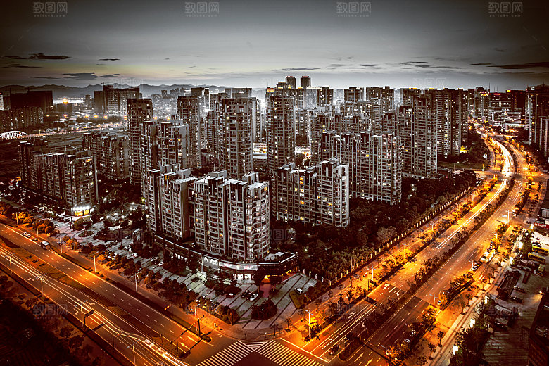 自然风光茶园湖泊建筑风景