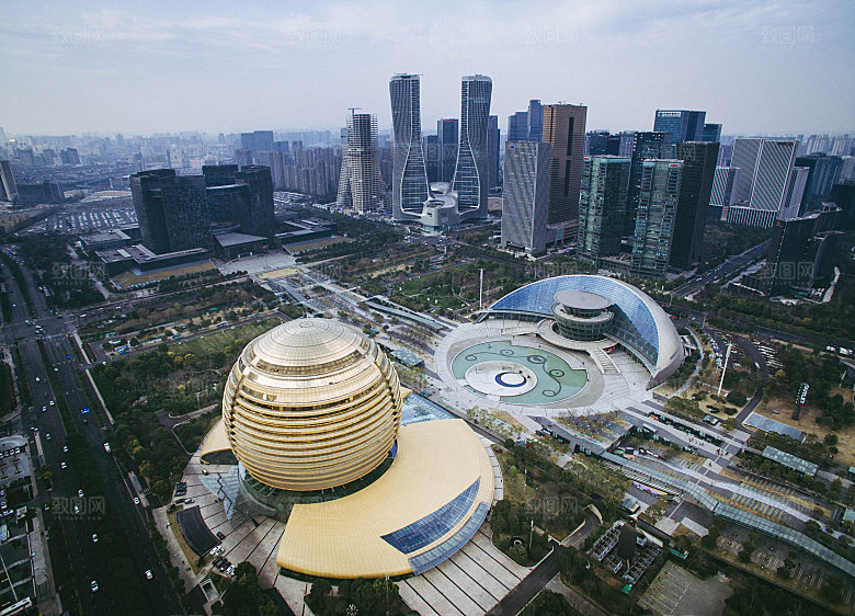 自然风光茶园湖泊建筑风景