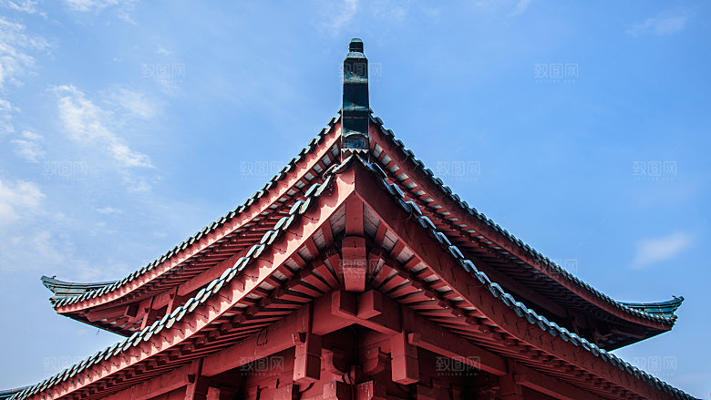 自然风光茶园湖泊城市建筑风景