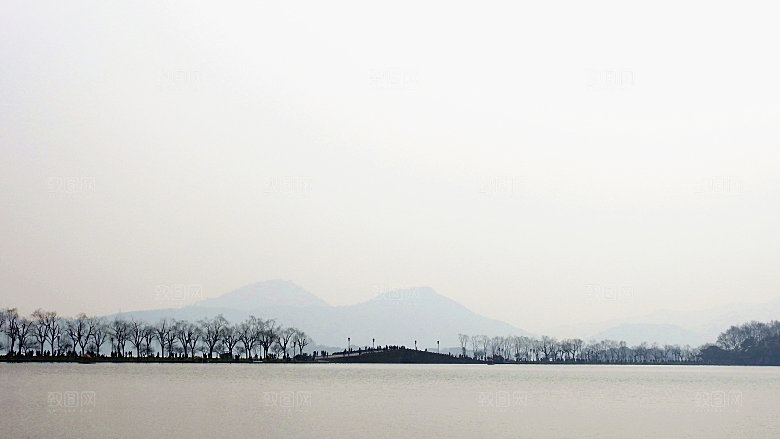 自然风光茶园湖泊建筑风景