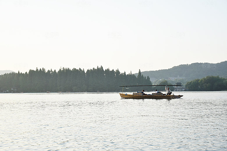 自然风光茶园湖泊建筑风景