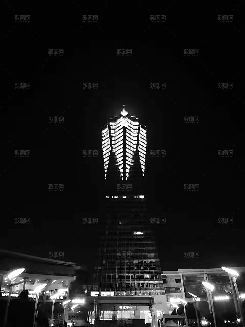 自然风光茶园湖泊建筑风景