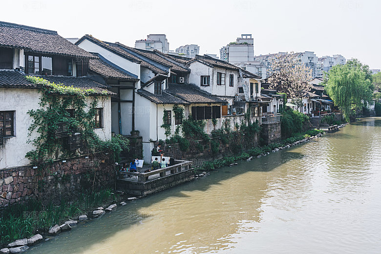 杭州西湖旅游风景文化集市建筑