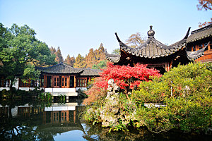 杭州西湖旅游风景文化集市建筑