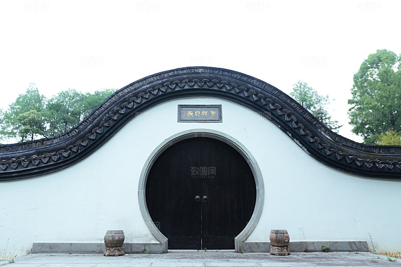 杭州西湖旅游风景文化集市建筑