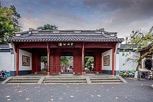 杭州西湖旅游风景文化集市建筑