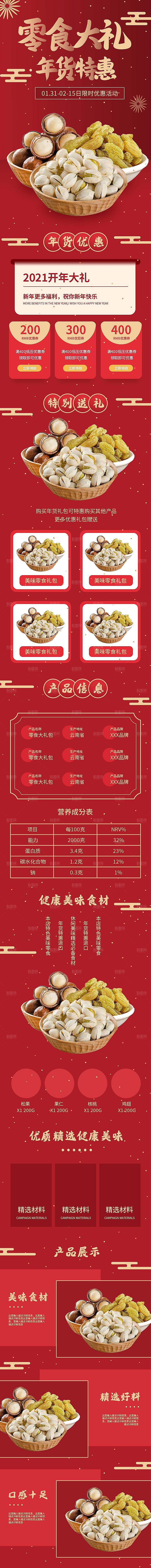 电商坚果零食吃货详情页