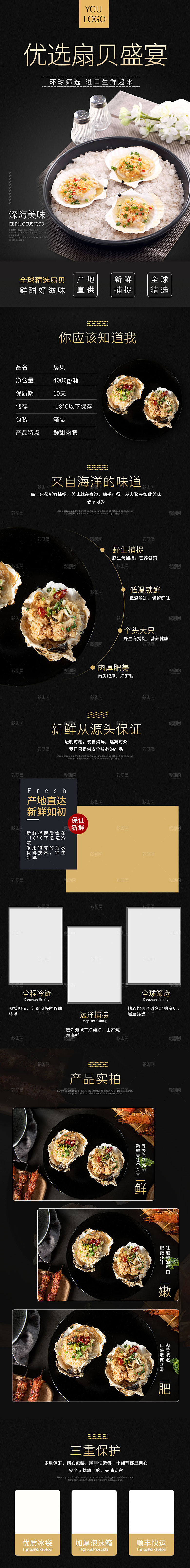电商海鲜生鲜详情页